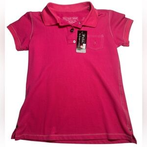 RALPH LAUREN POLO JEAN CO. Juniors Pink Polo short sleeve 90s vintage size M